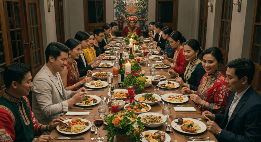 À Mesa Como Comer sem Cometer Gafes Internacionais