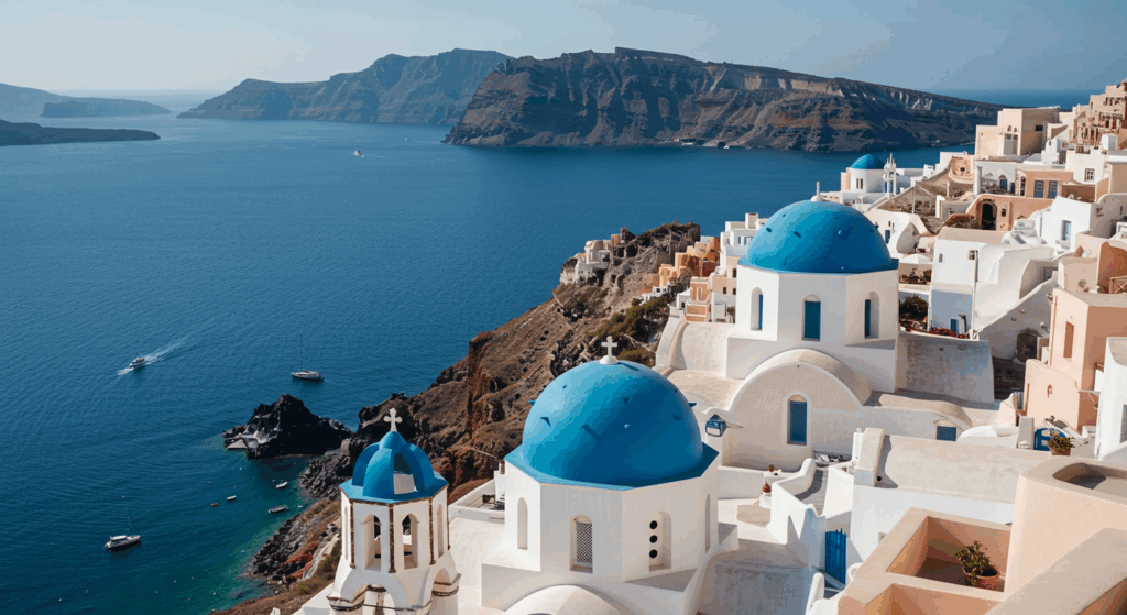 Santorini, Grécia O Sonho Azul e Branco do Mediterrâneo